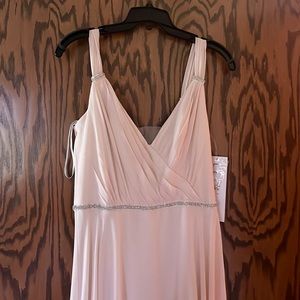 Floor length bridesmaid dress gown